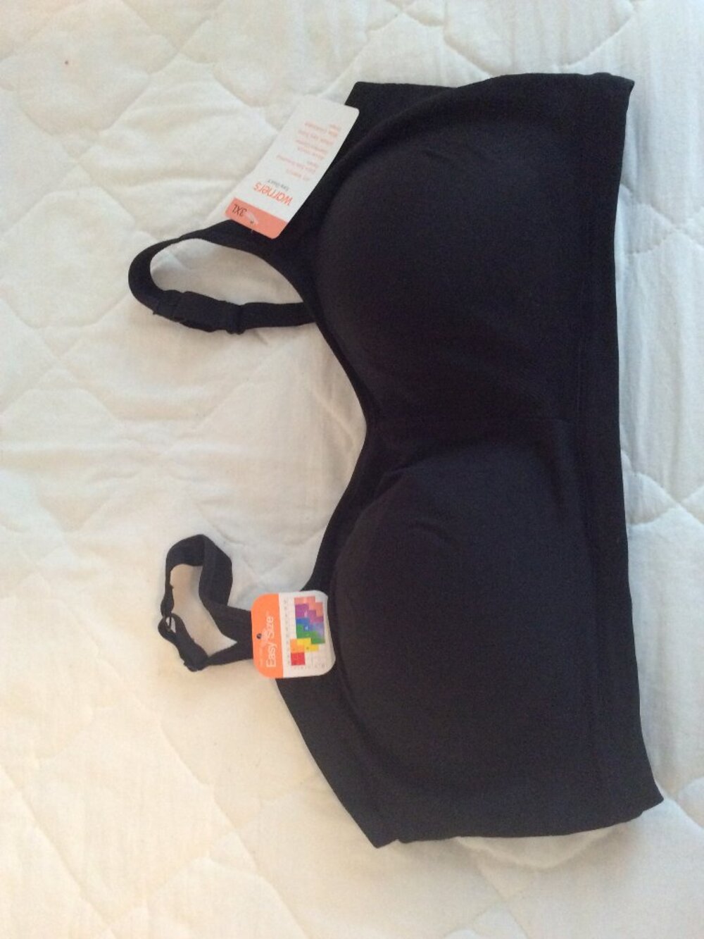 Women's Warners Easy Does It Wireless Padded Bra 3X Black